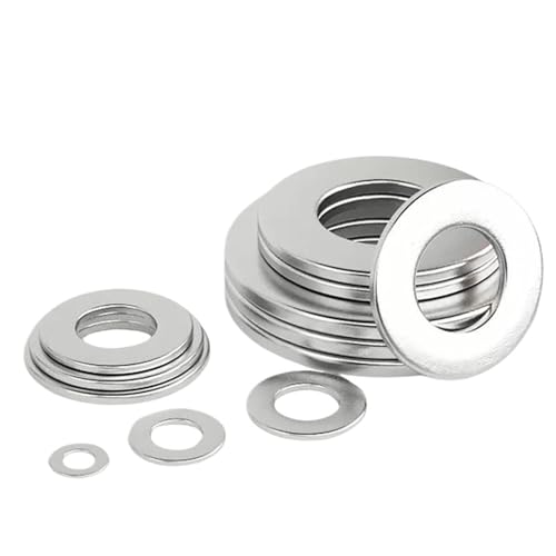 Cxiang-Flache Unterlegscheiben M1.6- M22 304 Stainless Steel Sealing Flat Washer Metal Plain Gaskets Meson Shim, für Bolzenschraube(M10x20x2 x10pcs) von RWLQWEA