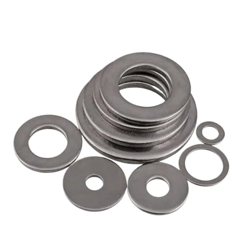Cxiang-Flache Unterlegscheiben M12 M14 M16 M18 M20 M22 M24 M27 M30 304 Stainless Steel Flat Plain Washers, für Bolzenschraube(M12,20pcs) von RWLQWEA
