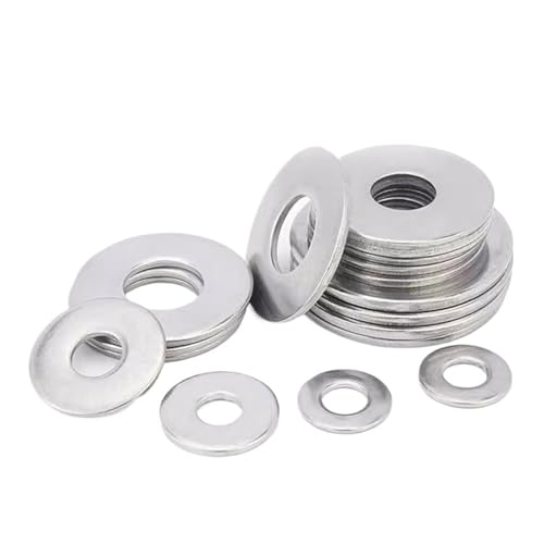 Cxiang-Flache Unterlegscheiben M14 M16 M18-M36 304 Stainless Steel Extra Large Big Size Thick Flat Washers Oversize Plain Gaskets Shim, für Bolzenschraube(M33x60x5 2pcs) von RWLQWEA