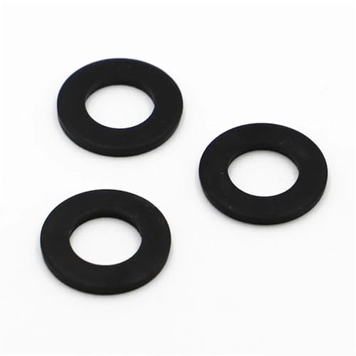 Cxiang-Flache Unterlegscheiben M2 M2.5 M3-M24 304 Stainless Steel Black White Zinc-plated Flat Washer Plain Washer Flat Gasket Rings， für Bolzenschraube(Black Carbon Steel,50pcs M3) von RWLQWEA