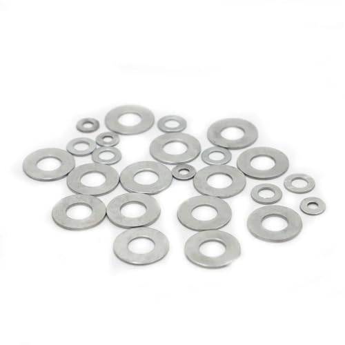 Cxiang-Flache Unterlegscheiben M2 M2.5 M3 M3.5 M4 M5 M6 M8 M10 M12 M14 M16 Zinc-plated Carbon Steel Flat Washer Plain Gasket， für Bolzenschraube(10pcs M16) von RWLQWEA