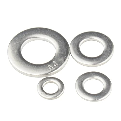 Cxiang-Flache Unterlegscheiben M2 M2.5 M3 M4 M5 M6 M8 M10 M12 M14~M24 316 Stainless Steel Gasket Ultra Thin Flat Wafer Washer, für Bolzenschraube(M2x5x0.5-100pcs) von RWLQWEA