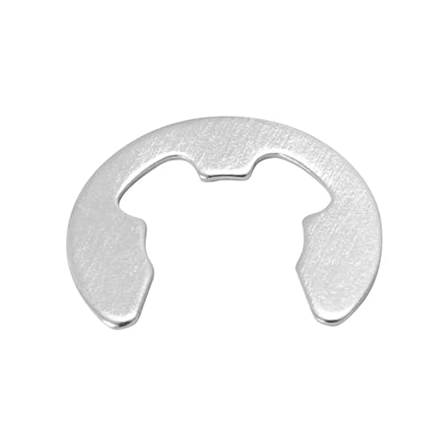 Cxiang-Flache Unterlegscheiben M2 M2.5 M3 M4 M5 M6 M8 M9 M12 M15 304 Stainless Steel E Clip Circlip Retaining Ring Washer For Shaft, für Bolzenschraube(100pcs M2) von RWLQWEA