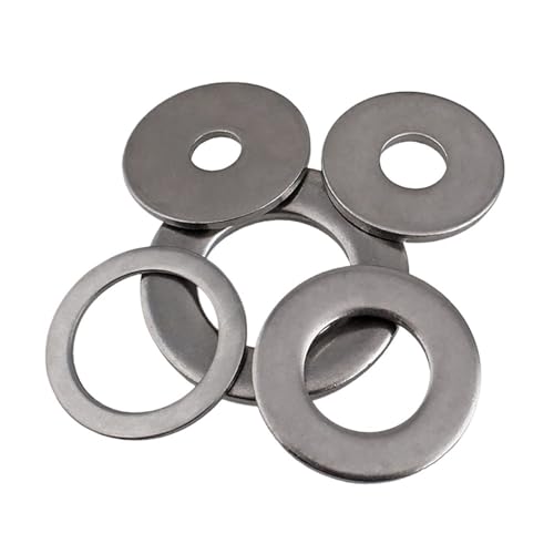 Cxiang-Flache Unterlegscheiben M2 M2.5 M3 M4 M5 M6 M8 SUS 316 Stainless Steel Plain Washers Flat Gaskets Shims, für Bolzenschraube(8Pcs M5x18x2.0) von RWLQWEA