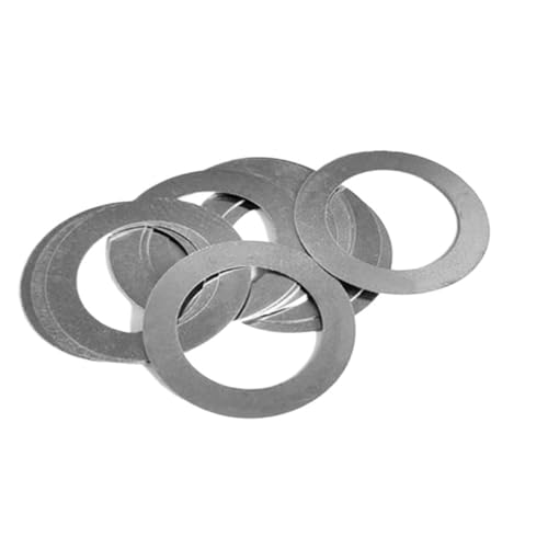 Cxiang-Flache Unterlegscheiben M2 M3 M4 M5 M6 M7 M8 M9 M10 M12 -M40 304 Stainless Steel Adjusting Shim Gasket Ultra Thin Flat Washer， für Bolzenschraube(M9x15 20pcs,0.1mm Thickness) von RWLQWEA