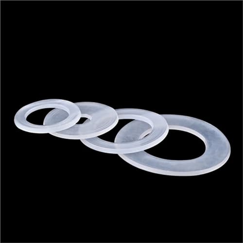 Cxiang-Flache Unterlegscheiben M2 M3 M4 M5 M6 M8 - M22 PE Plastic Nylon Insulating Soft Plain Gasket Pad Ring Spacer Flat Washer, für Bolzenschraube(M3x14x1mm-100pcs) von RWLQWEA