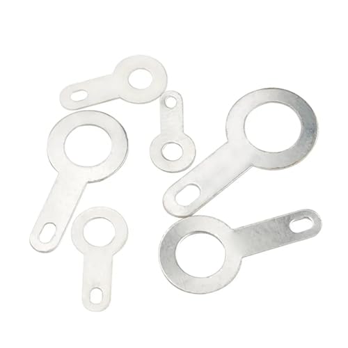Cxiang-Flache Unterlegscheiben M2.2 M2.7 M3.2 M4.2 M5.2 M6.2 M8.2 Solder Tag Lug Ring Earth Connector Welding Washer Copper Soldering Lug, 100PCS, für Bolzenschraube(M8.2-100pcs) von RWLQWEA