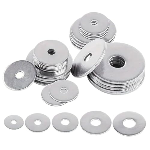 Cxiang-Flache Unterlegscheiben M2.5 X 6 X 0.5 Stainless Steel Flat Washers Durable Metal Spacers For Screws Bolts, 300pcs, für Bolzenschraube Cxiang-Flache Unterlegscheiben M2.5 X 6 X 0.5 Stainless Steel Flat Washers Durable Metal Spacers For Screws Bolts, 300pcs, für Bolzenschraube von RWLQWEA