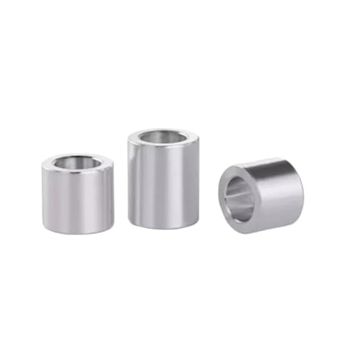 Cxiang-Flache Unterlegscheiben M3 M4 M5 M6 M8 M10 Aluminum Flat Washer Height 2mm To 30mm Aluminum Bushing Gasket Spacer Non-threaded Standoffs, für Bolzenschraube(M3 10pcs,25mm (L)) von RWLQWEA