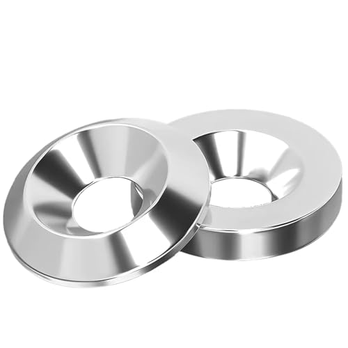Cxiang-Flache Unterlegscheiben M3 M4 M5 M6 M8 M10 Concave Conical Washer Concave Convex Tapered Cone Conical Countersunk Gasket Umbrella Flat Head Solid Washer, für Bolzenschraube(FLAT M8x25x5 (3pcs)) Cxiang-Flache Unterlegscheiben M3 M4 M5 M6 M8 M10 Concave Conical Washer Concave Convex Tapered Cone Conical Countersunk Gasket Umbrella Flat Head Solid Washer, für Bolzenschraube(FLAT M8x25x5 (3pcs)) von RWLQWEA
