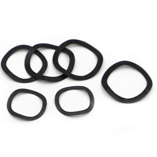 Cxiang-Flache Unterlegscheiben M3 M4 M5 M6 M8 M10 M12 M14 M16 M19 M21 M24 M27 M30 M34 M38 M40 M50 Black Steel 65MN Three Wave Washers Spring Washer, für Bolzenschraube(10pcs M21x27) von RWLQWEA