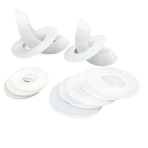 Cxiang-Flache Unterlegscheiben M31-M57 Silicone Rubber Gasket Round Flat Sealing Washer High Temperature Resistant Soft Waterproof Seal O Ring, für Bolzenschraube(10 x 18 x 2 (10Pcs)) von RWLQWEA
