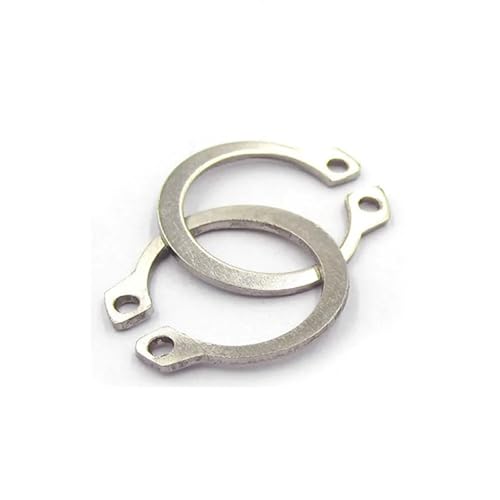 Cxiang-Flache Unterlegscheiben M6-M30 External Snap Washer Circlip 304 Stainless Steel Elastic Retaining Ring Washers, für Bolzenschraube(M24 20PCS) von RWLQWEA
