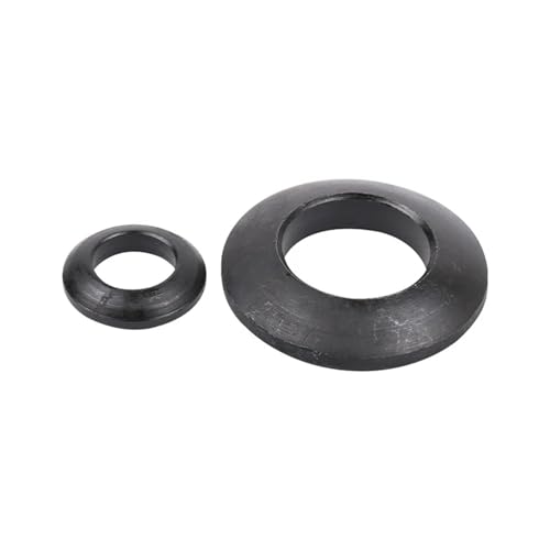 Cxiang-Flache Unterlegscheiben M6 M8 M10-M24 Countersunk Washer Stainless Steel Conical Spherical Washer Concave Convex Cone Gasket Carbon Steel für Bolzenschraube(Spherical Carbon,M10 (5Pcs)) von RWLQWEA