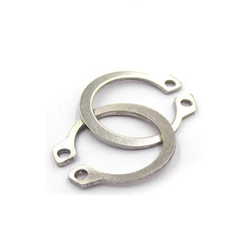 Cxiang-Flache Unterlegscheiben M6 M8 M9 M10 M12 M13 M14 M15 M16 304 Stainless Steel Bearing C Type External Circlip Shaft Retaining Snap Ring Washer, für Bolzenschraube(2pcs M32) von RWLQWEA