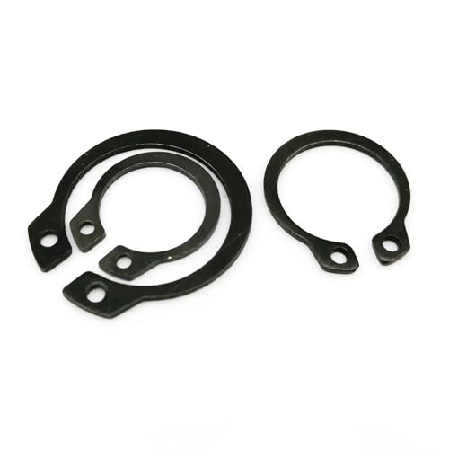 Cxiang-Flache Unterlegscheiben M6 To M40 304 Stainless Steel Black 65mn Manganese Shaft Retaining Snap Ring Washer Bearing C Type External Circlip, für Bolzenschraube(Manganese steel,M30 10pcs) von RWLQWEA