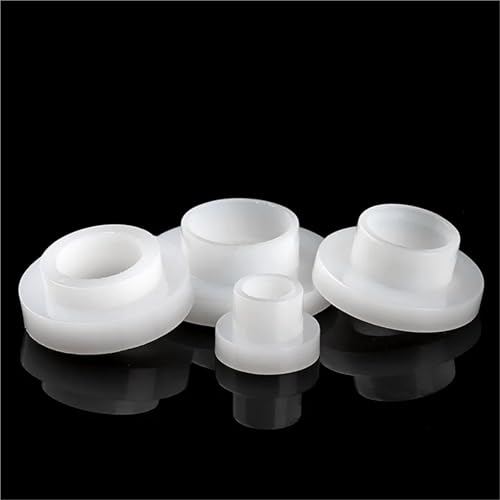 Cxiang-Flache Unterlegscheiben T-Type Insulation Spacer Screw Thread Protector Plastic Washer Nylon Transistor Gasket, für Bolzenschraube(WHITE,TW-1214(10pcs)) von RWLQWEA
