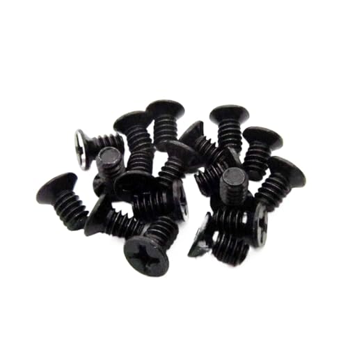 RWLQWEA Mdingbao-Strukturschrauben Computer PC Case 2.5 3.5Inch Hard Drive HDD Caddy Hot Swap Server Tray Mount Screw Flat Countersunk Head Bolt， 50pcs， Stark verschleißfest(Black 6-32x6mm) von RWLQWEA