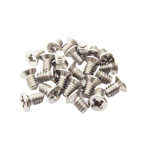 RWLQWEA Mdingbao-Strukturschrauben Computer PC Case 2.5 3.5Inch Hard Drive HDD Caddy Hot Swap Server Tray Mount Screw Flat Countersunk Head Bolt， 50pcs， Stark verschleißfest(Silver 6-32x6mm) von RWLQWEA