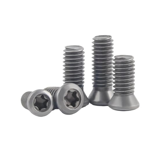 RWLQWEA Mdingbao-Strukturschrauben M2 M2.2 M2.5 M3 M3.5 M4 M5 M6 Grade 12.9 Insert Screw for Replaces Carbide Inserts CNC Accessories Lathe Tool, 20Pcs, Stark verschleißfest(M2.5x10) von RWLQWEA