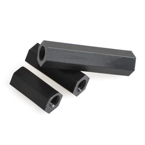 RWLQWEA Mdingbao-Strukturschrauben M2 M2.5 M3 M4 Black Nylon Hex Female Standoff Plastic Mount Hexagon Thread PCB Motherboard Spacer Pillar Board Nut， Stark verschleißfest(Black M2.5,21mm (50pcs)) von RWLQWEA