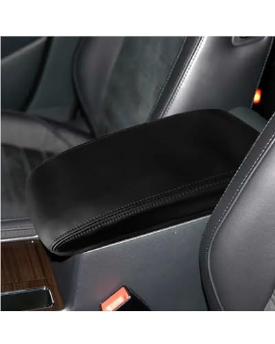 Bezug Mittelkonsole Armlehne Für VW Für Passat 2010 2011 2012 2013 2014 2015 Mikrofaser Leder Auto Center Konsole Deckel Armlehne Pad Abdeckung Trim Car Armrest Box Pad ( Size : Black with BlackLine ) von RWRAPS