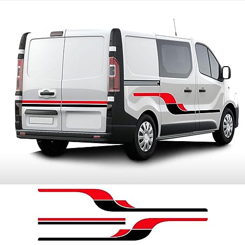 RWRAPS Autotür-Streifen, grafische Aufkleber, Wohnmobil, Wohnmobil, Vinylfolie, Aufkleber, passend für Renault Trafic 2 3 MK3 MK2 Zubehör von RWRAPS