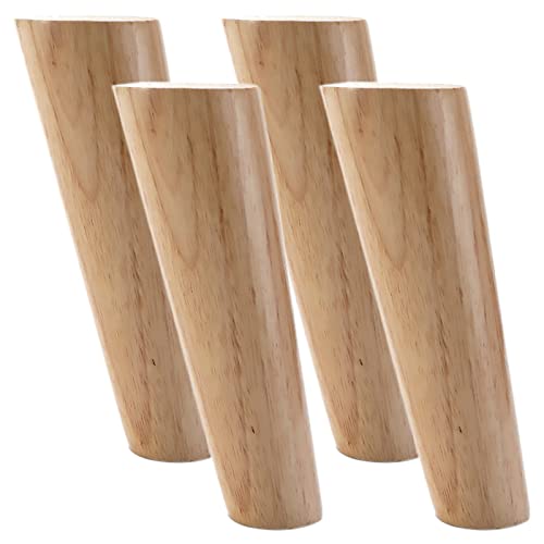RWRAPS Ersatzfüße für Holzmöbel, Kommodenbeine, konische Sofabeine aus Holz, Schrankfüße, Sofabeine, 4 Stück (60 cm) () von RWRAPS