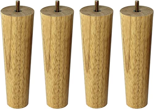 RWRAPS Konische Tischbeine aus massivem Holz, konische Sofabeine, Schrankbeine aus massivem Holz, 4er-Set (10 cm) () von RWRAPS