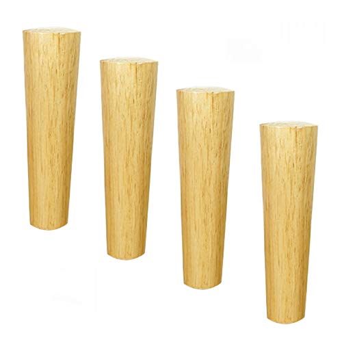 RWRAPS Tischbeine aus Holz, Ofa-Beine aus Eiche, gerade kegelförmige TV-Schrankbeine, Badezimmerschrankbeine, (30 cm) () von RWRAPS