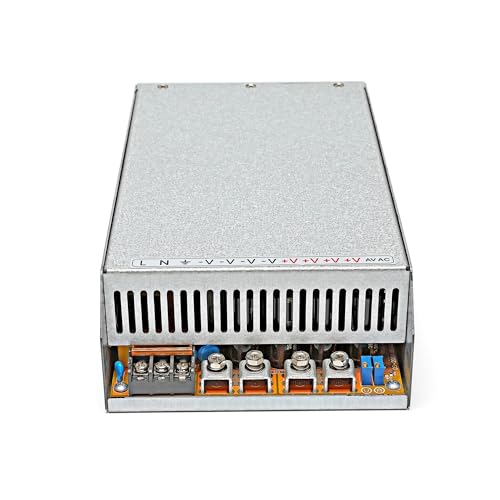 Schaltnetzteil 1500W Mit aktiver PFC-Hochleistungs-Gleichstromschaltnetzteil mit Einstellbarer Leistung 24V/27V/30V/36V/40V/42V/45V/48V/60V/80V/110V/15 (Size : 1500W, Color : 0-250V) von RWRAPS