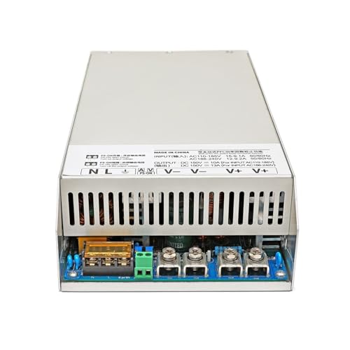 Schaltnetzteil 1800 W (PFC) leistungsstarkes, einstellbares DC-Schaltnetzteil 24 V/27 V/30 V/36 V/40 V/42 V/45 V/48 V/60 V/80 V/110 V/150 V/220 V/250 V/300 V (Size : 1800W, Color : 0-110V) von RWRAPS