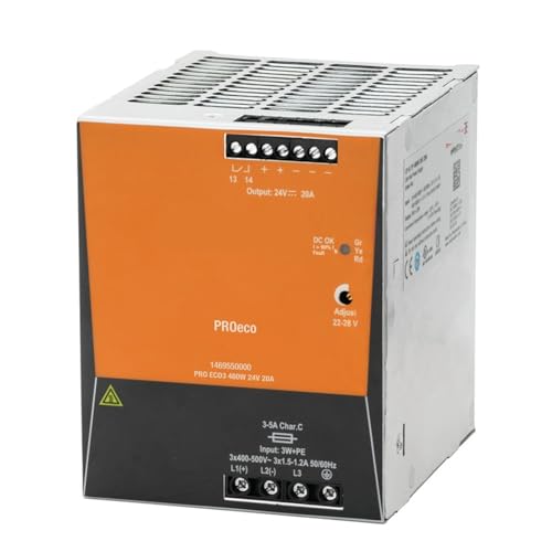 Schaltnetzteil PRO ECO 120/240/480/960W 24V Schienentyp (Color : PROECO480W24V20A, Size : 1pc) von RWRAPS