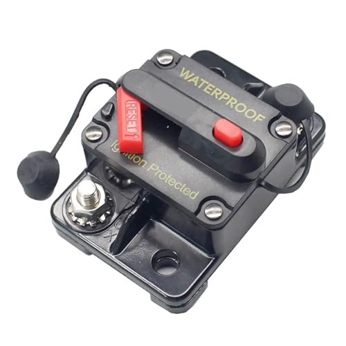 schutzschalter 50A 80A 100A 120A 125A 135A 150A 175A 12V 48V Überlastschutz Sicherung for Auto Autos Marine wasserdicht Reset Circuit Breaker ( Size : 120A ) von RWRAPS