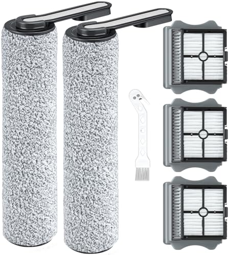Ersatzbürstenwalze und Filter Geeignet für Tineco Floor One S5 Combo Nass- und Trockensauger 2 Bürstenrollen + 2 HEPA-Filter + 1 Reinigungsbürste von RWSRW
