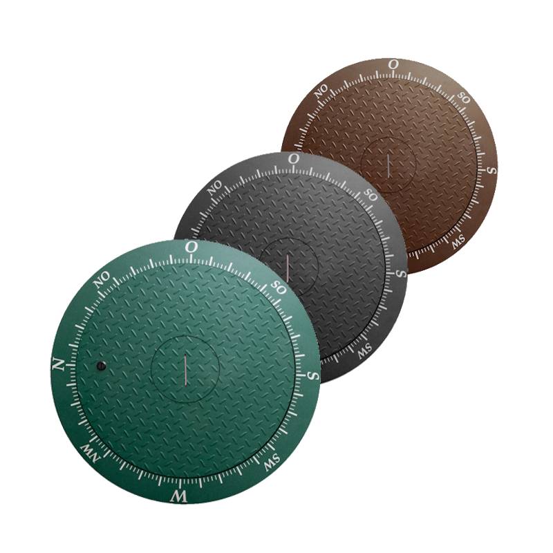 Stahldeckel TWIN mit Zierkranz und Techniköffnung Stahldeckel TWIN mit Zierkranz und Techniköffnung von RWT