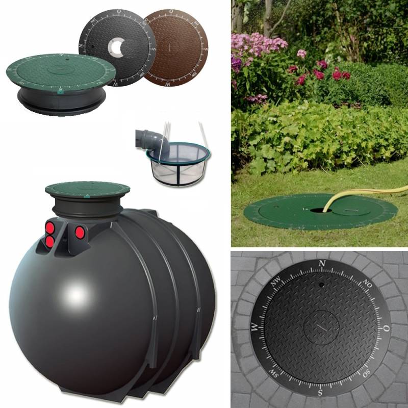 Zisterne Set mit Filter Regenwassertank 4300 L inkl. Entladung* Zisterne Set mit Filter Regenwassertank 4300 L inkl. Entladung* von RWT