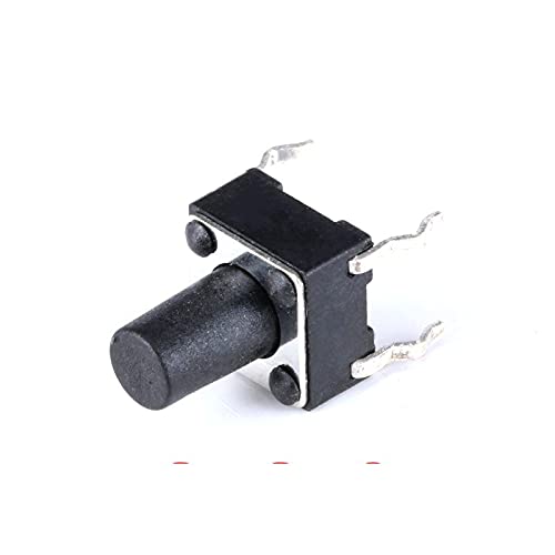 RWTRIIBN Industrieschalter 100 Teile/los 6 x 6 x 8 mm 4-poliger taktiler Taktmikroschalter Touch-Taste Selbstrückstelltaste 668 mm Plug-in-Tasten DIP-Schalter von RWTRIIBN