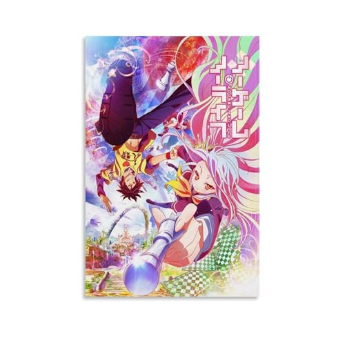 RWTWQGEQWGR Anime-Poster "No Game" "No Life", Wanddekoration, ästhetischer Einband, Poster, Design, Gemälde, 30 x 45 cm, ungerahmter Stil RWTWQGEQWGR Anime-Poster "No Game" "No Life", Wanddekoration, ästhetischer Einband, Poster, Design, Gemälde, 30 x 45 cm, ungerahmter Stil von RWTWQGEQWGR
