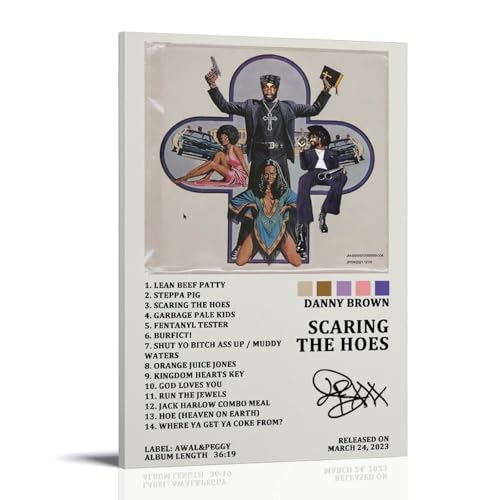 RWTWQGEQWGR Danny Brown Album Scaring The Hoes Tracklist-Poster, Kunst, Wanddekoration, ästhetisches Cover, Poster, Design, Gemälde, 60 x 90 cm, Rahmenstil RWTWQGEQWGR Danny Brown Album Scaring The Hoes Tracklist-Poster, Kunst, Wanddekoration, ästhetisches Cover, Poster, Design, Gemälde, 60 x 90 cm, Rahmenstil von RWTWQGEQWGR