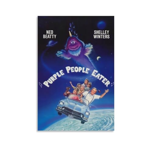 RWTWQGEQWGR Filmposter "Purple People Eater", Wanddekoration, ästhetisches Cover, Poster, Design, Gemälde, 60 x 90 cm, ungerahmter Stil RWTWQGEQWGR Filmposter "Purple People Eater", Wanddekoration, ästhetisches Cover, Poster, Design, Gemälde, 60 x 90 cm, ungerahmter Stil von RWTWQGEQWGR