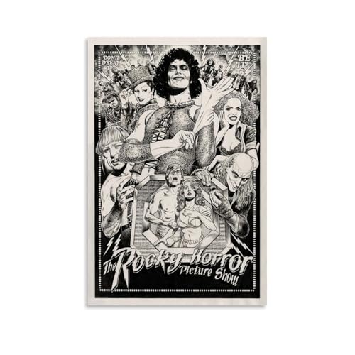 RWTWQGEQWGR Filmposter "The Rocky Horror", Kunst, Wanddekoration, ästhetisches Cover, Poster, Design, Gemälde, 40 x 60 cm, ungerahmter Stil RWTWQGEQWGR Filmposter "The Rocky Horror", Kunst, Wanddekoration, ästhetisches Cover, Poster, Design, Gemälde, 40 x 60 cm, ungerahmter Stil von RWTWQGEQWGR