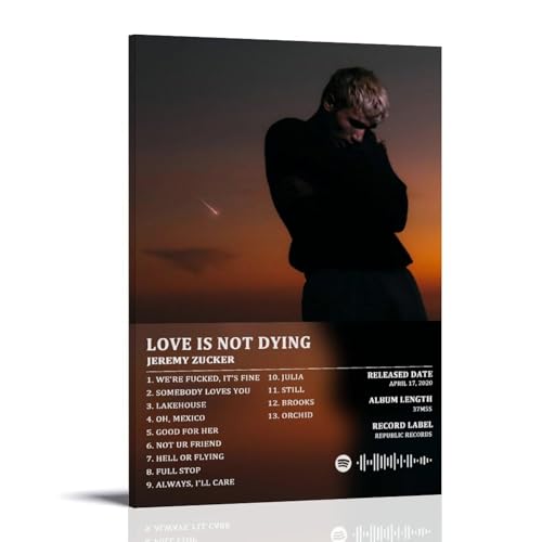 RWTWQGEQWGR Jeremy Zucker Album "Love Is Not Dying Tracklist", Poster, Kunst, Wanddekoration, ästhetisches Cover, Poster, Design, Gemälde, 60 x 90 cm, Rahmenstil RWTWQGEQWGR Jeremy Zucker Album "Love Is Not Dying Tracklist", Poster, Kunst, Wanddekoration, ästhetisches Cover, Poster, Design, Gemälde, 60 x 90 cm, Rahmenstil von RWTWQGEQWGR