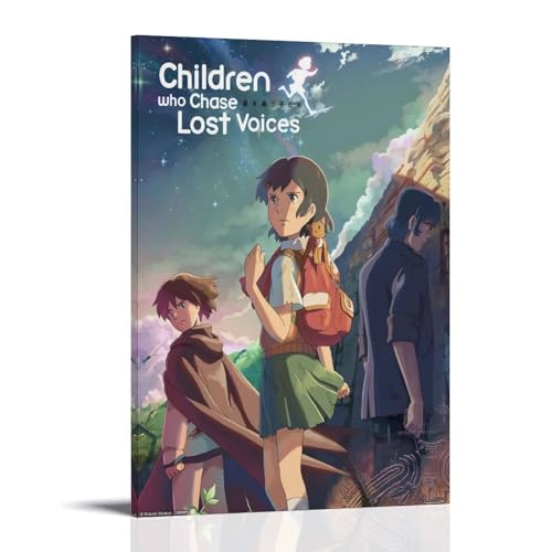 RWTWQGEQWGR Poster mit Aufschrift "Children Who Chase Lost Voices", Wanddekoration, ästhetisches Cover, Poster, Design, Gemälde, 20 x 30 cm, Rahmenstil RWTWQGEQWGR Poster mit Aufschrift "Children Who Chase Lost Voices", Wanddekoration, ästhetisches Cover, Poster, Design, Gemälde, 20 x 30 cm, Rahmenstil von RWTWQGEQWGR