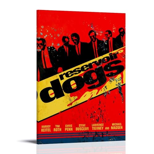 RWTWQGEQWGR Poster mit Hundemotiv "Reservoir", Wanddekoration, ästhetisches Cover, Poster, Design, Gemälde, 40 x 60 cm, Rahmenstil RWTWQGEQWGR Poster mit Hundemotiv "Reservoir", Wanddekoration, ästhetisches Cover, Poster, Design, Gemälde, 40 x 60 cm, Rahmenstil von RWTWQGEQWGR