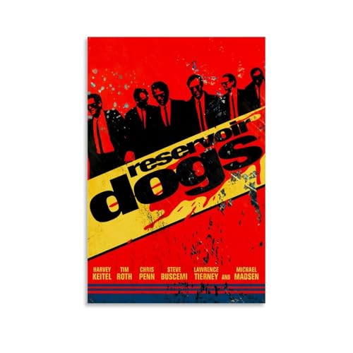 RWTWQGEQWGR Wandposter mit Reservoir-Hunden, dekoratives ästhetisches Cover, Poster, Design, Gemälde, 60 x 90 cm, ungerahmter Stil RWTWQGEQWGR Wandposter mit Reservoir-Hunden, dekoratives ästhetisches Cover, Poster, Design, Gemälde, 60 x 90 cm, ungerahmter Stil von RWTWQGEQWGR