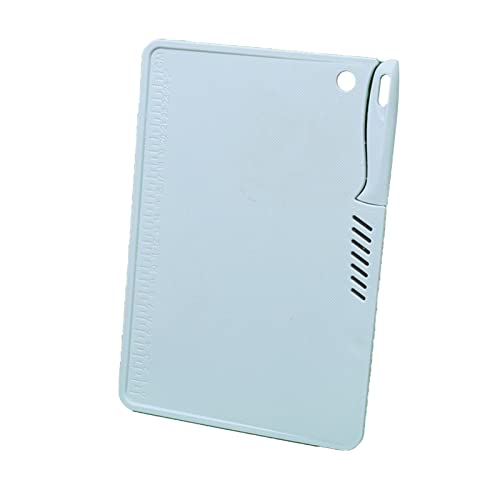 Schneidebrett und Küchenmesser-Set, Schneidebrett aus Kunststoff für allgemeine Zwecke, tragbar, multifunktional, sicher, mit Loch zum Aufhängen von Messern (blau) von RWUDV