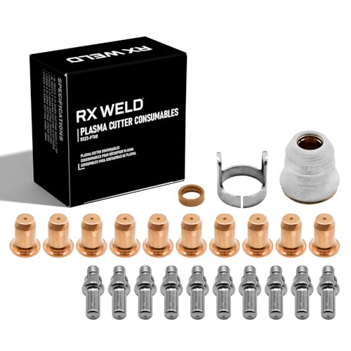 RX WELD Plasmaschneidende Taschenlampe für Harbor Fracht 62204 IPT-60 PT-60 IPT-40 PT40 Spitze 0,039 Zoll 1,0 mm Elektroden-Schild Kappe Stand Off von RX WELD