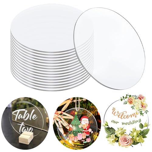 RXKFIGX 10 Pcs Klare Acrylplatten Runde 10 cm Acryl Blatt Transparent 2 mm dicke Acryl Scheiben DIY Transparent Acrylglas Runde für Weihnachten Bilderrahmen Malerei Handwerk Projekt Zeichen DIY RXKFIGX 10 Pcs Klare Acrylplatten Runde 10 cm Acryl Blatt Transparent 2 mm dicke Acryl Scheiben DIY Transparent Acrylglas Runde für Weihnachten Bilderrahmen Malerei Handwerk Projekt Zeichen DIY von RXKFIGX