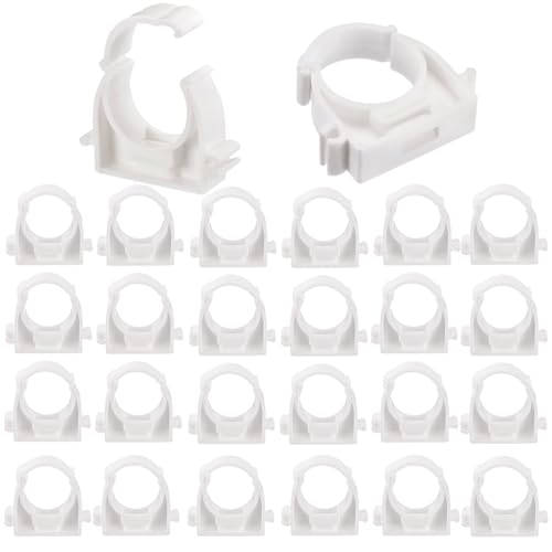 RXKFIGX 30pcs Rohr-Klemmschellen Plastik Befestigungsschelle Quick-Schellen Weiß Kunststoff U Rohrschelle Klemmschelle Innendurchmesser 20 Millimeter für Pool Teich Waschmaschine und Garte RXKFIGX 30pcs Rohr-Klemmschellen Plastik Befestigungsschelle Quick-Schellen Weiß Kunststoff U Rohrschelle Klemmschelle Innendurchmesser 20 Millimeter für Pool Teich Waschmaschine und Garte von RXKFIGX